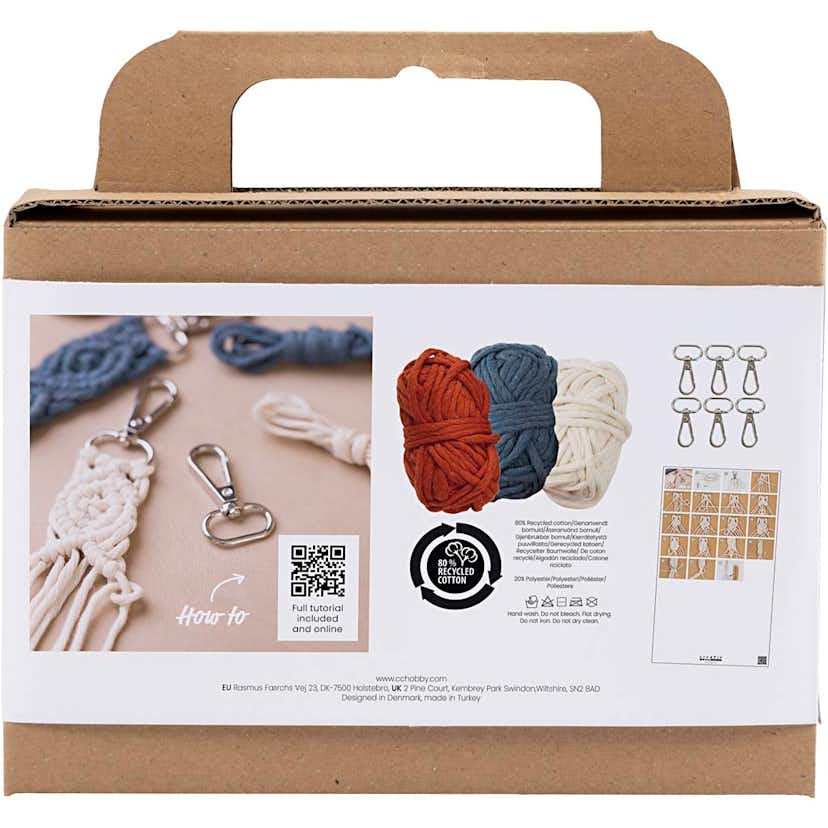 Nyckelringar Creativ Company Mini DIY Kit Makramé