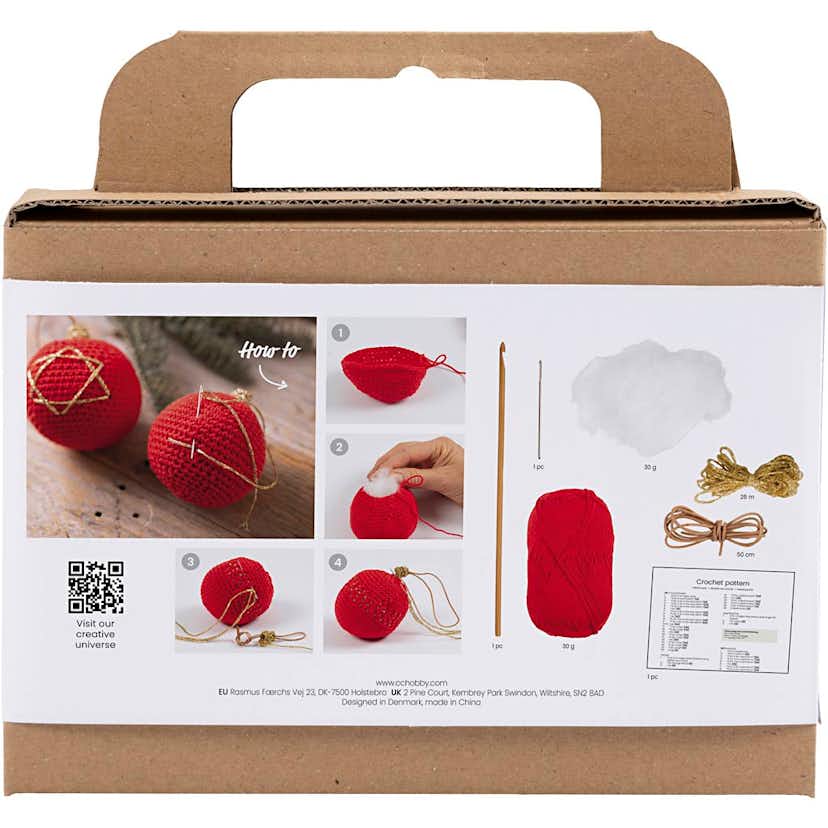 Virkning Creativ Company DIY Kit Rött