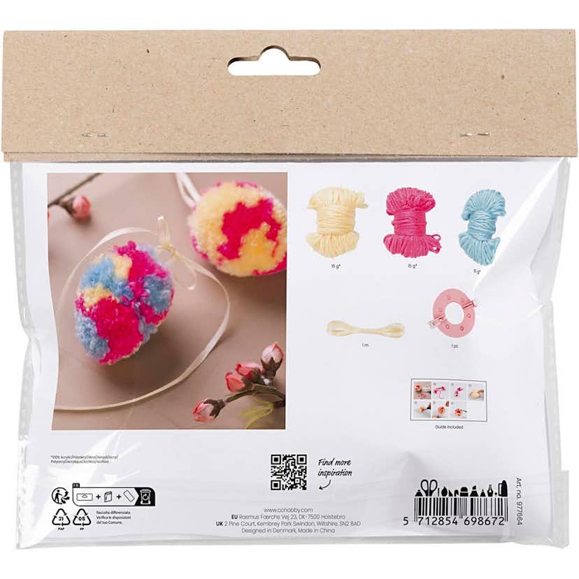 DIY-kit Creativ Company Pompom Ägg