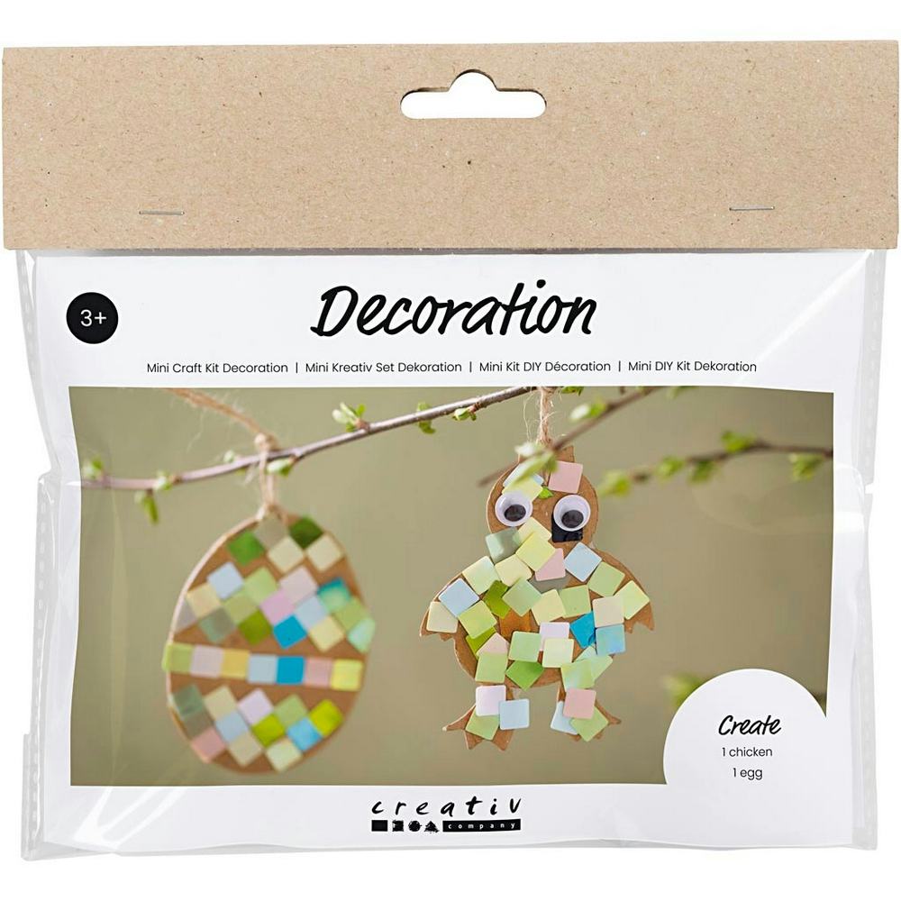DIY-kit Creativ Company Dekoration Ägg och Kyckling