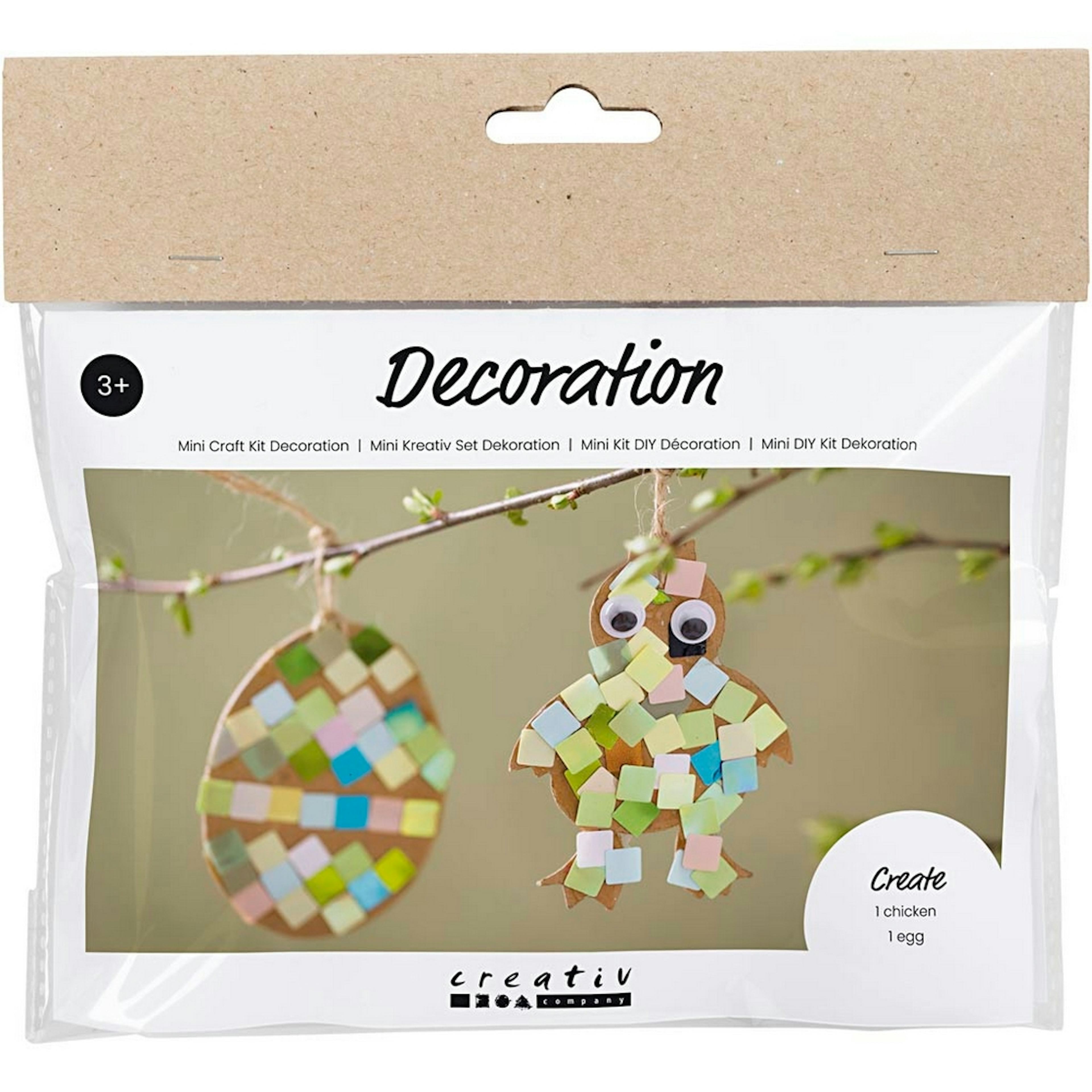 DIY-kit Creativ Company Dekoration Ägg och Kyckling