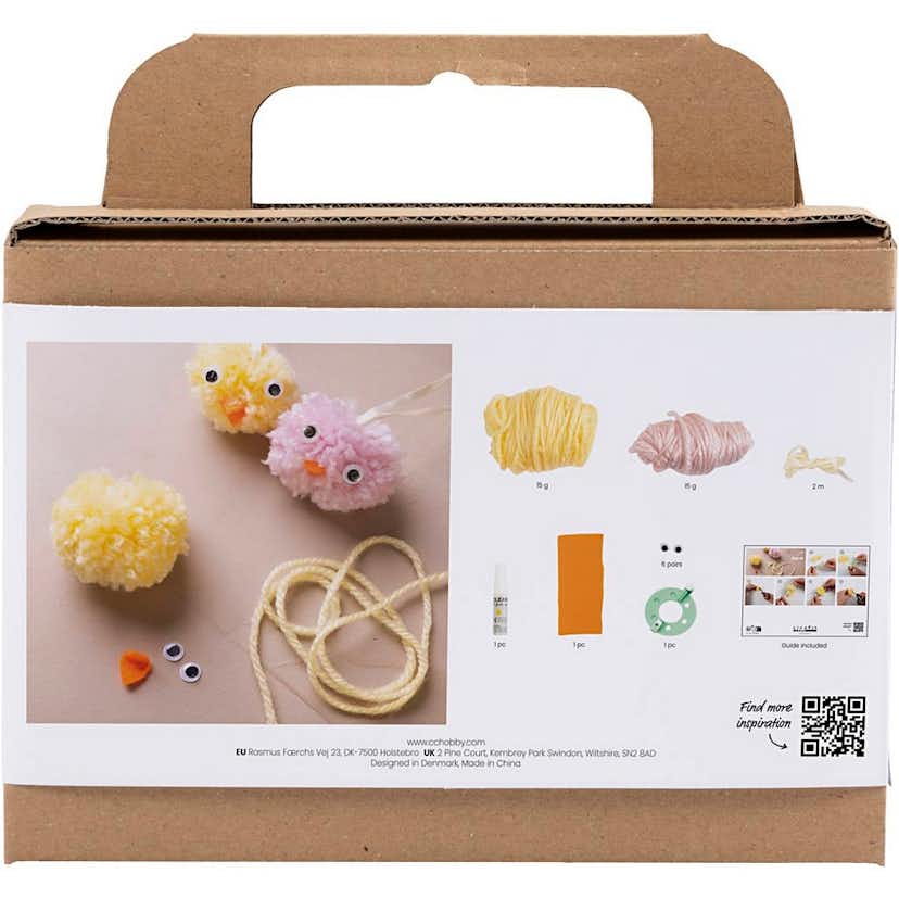 DIY-kit Creativ Company Pompom Kycklingar