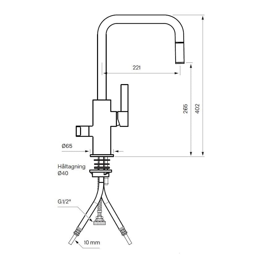 Kökspaket Tapwell Köksblandare ARM887 och Diskho 8040