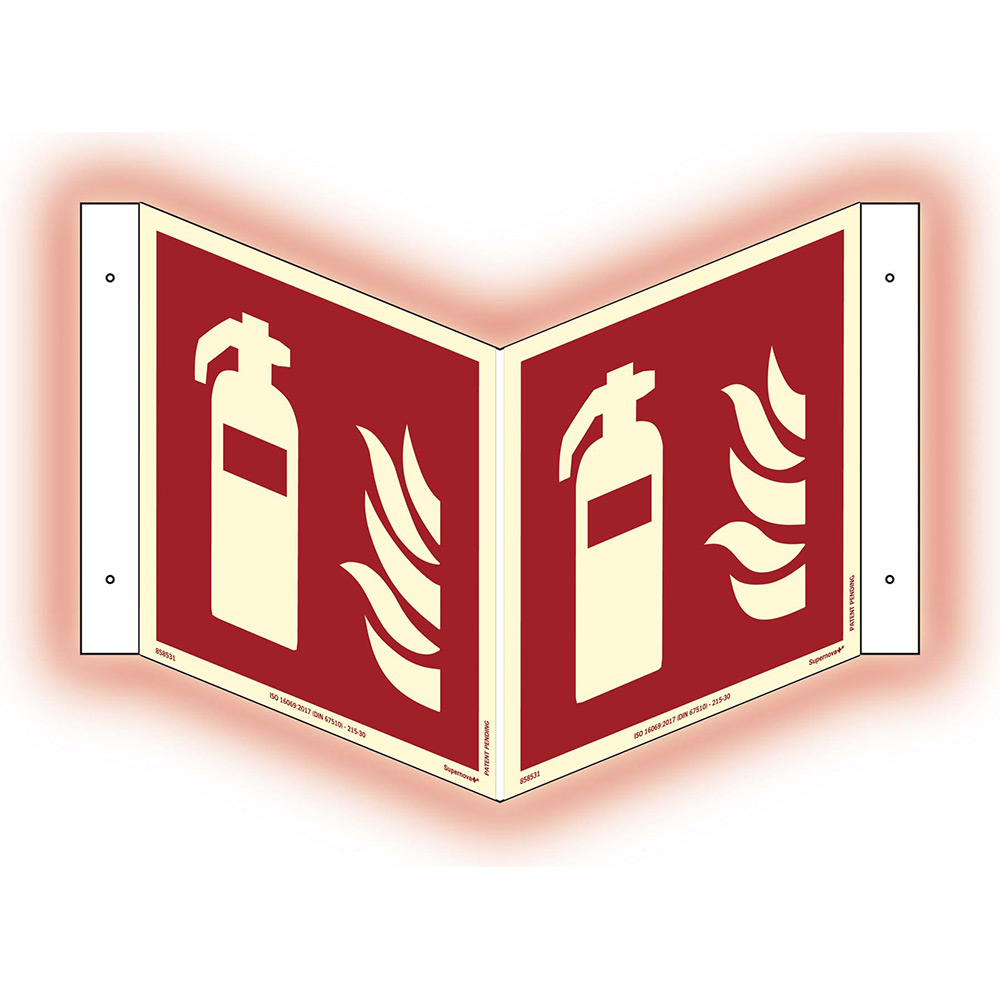 Skylt Systemtext Brandsläckare Plogskylt Supernova+