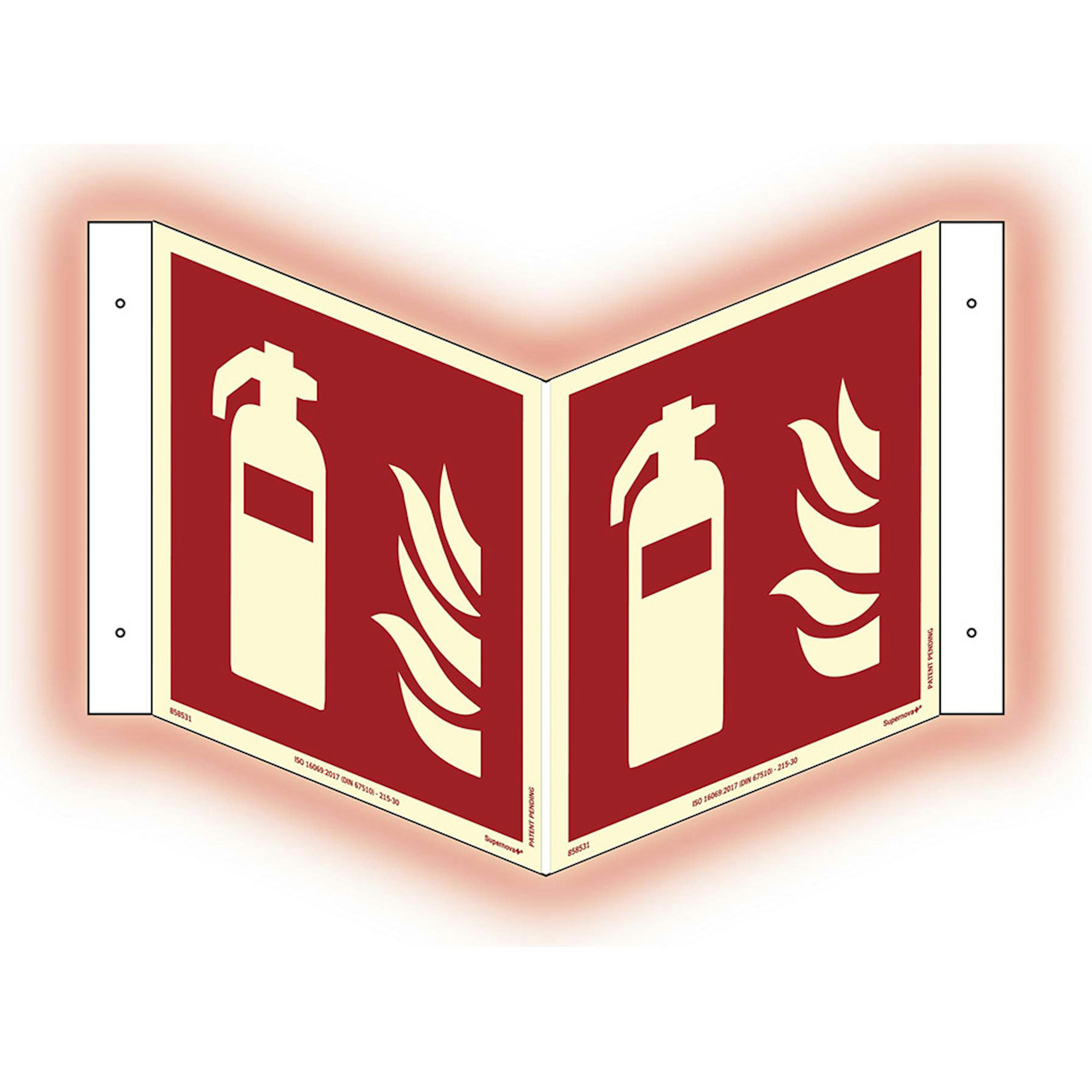 Skylt Systemtext Brandsläckare Plogskylt Supernova+