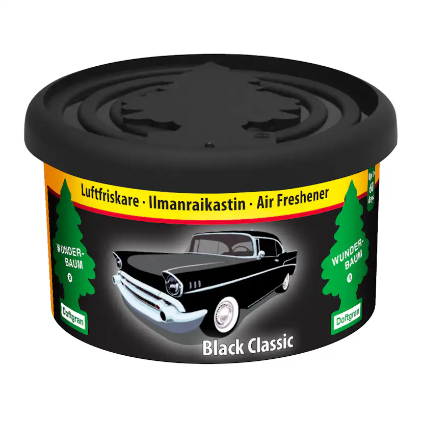 Luftfräschare Wunder-Baum Fiber Can Black Classic