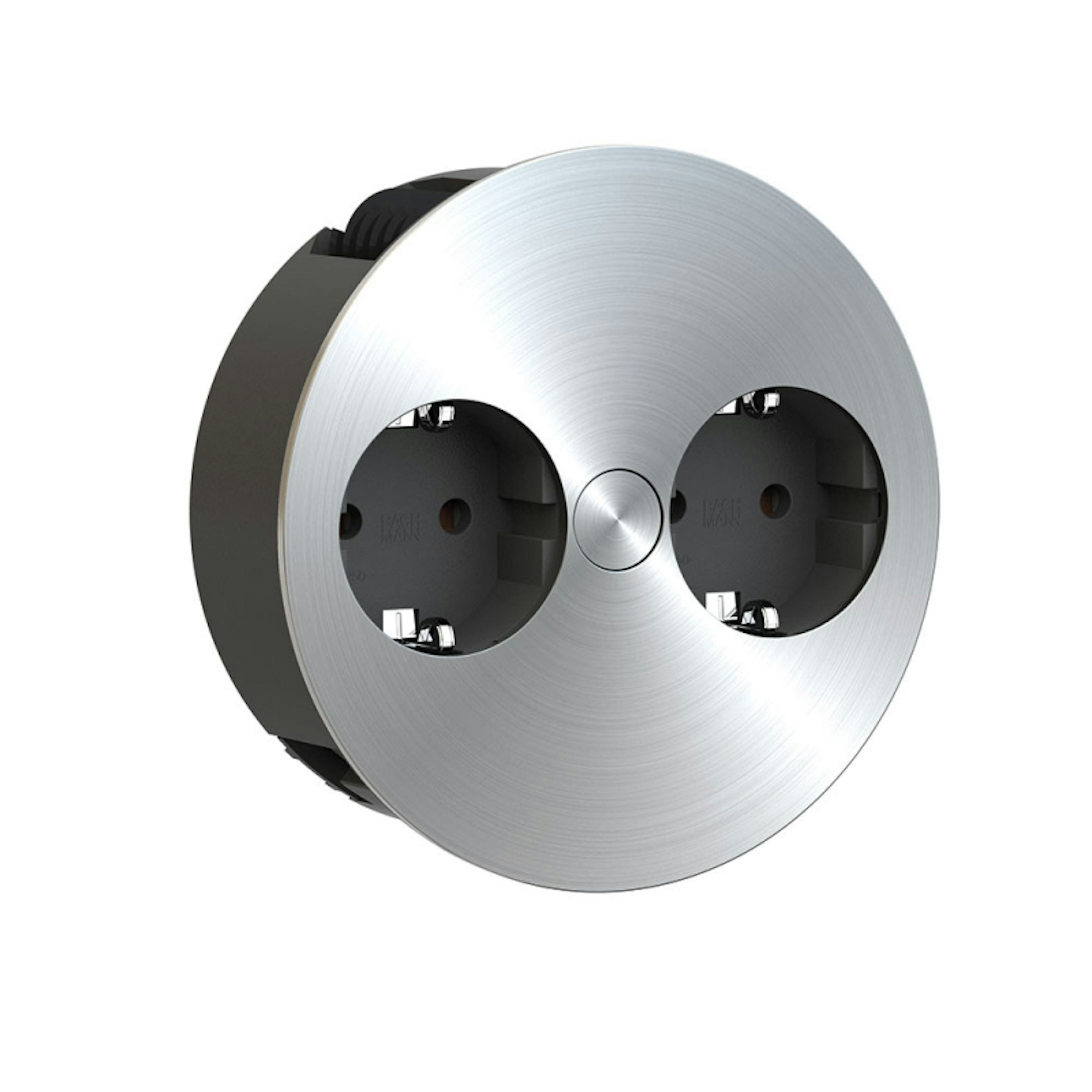 Eluttag Beslag Design Twist 230V 2-uttag