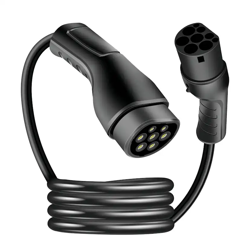 Laddkabel LogiLink Elbil Typ 2 3-fas 32A 22kW