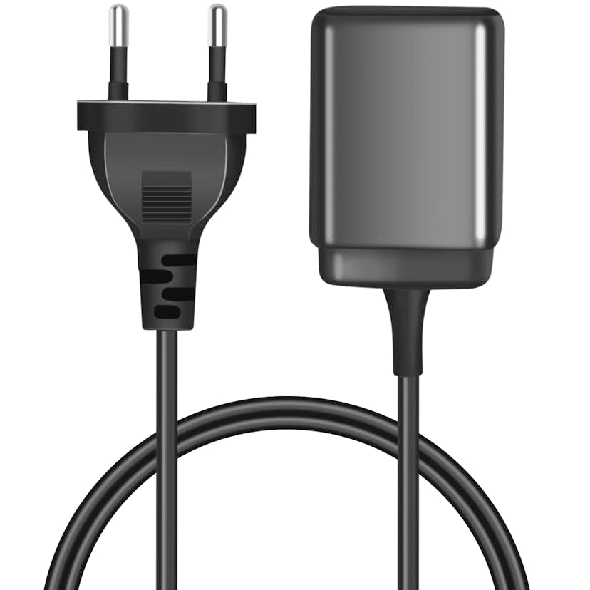 USB-laddare LogiLink 1xUSB-A + 1xUSB-C Med Fast Kabel 1,5m GaN 30W
