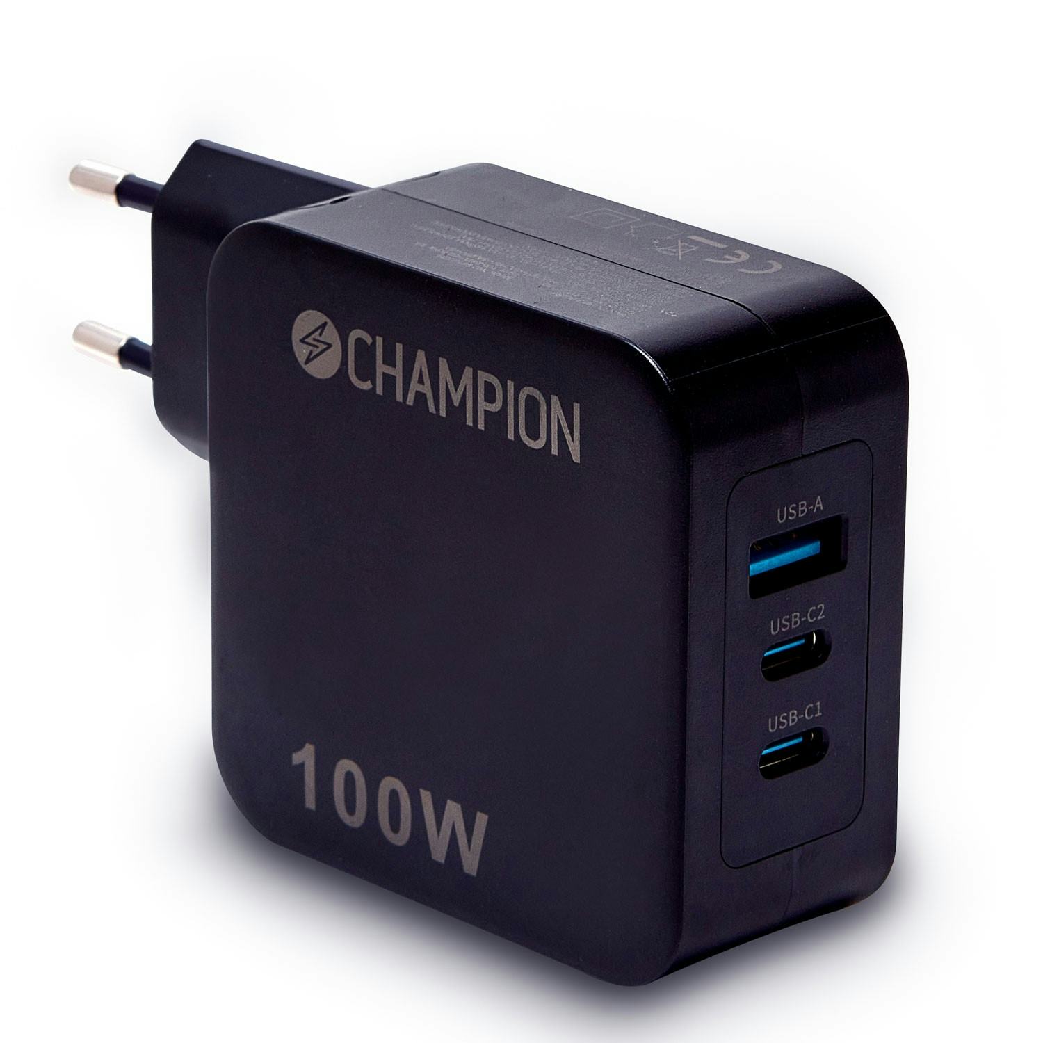 Laddare Champion 100W PD / QC Svart