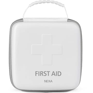 Första Hjälpen-väska Nexa FHD 39-delar Hårt Fodral Vit