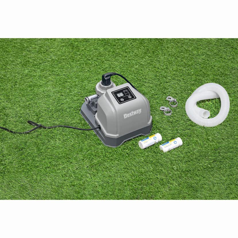 Saltvattenklorinator Bestway Hydrogenic 2 g/h för Poolkemi & Klortabletter