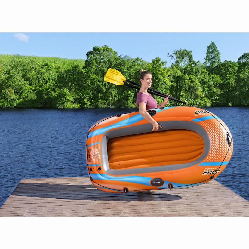 Gummibåt Bestway Kondor Elite 2000 196 x 106 cm inkl. tillbehör