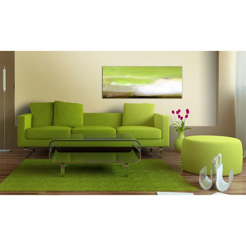 Handmålad Tavla Arkiio Sjöskum 100x40