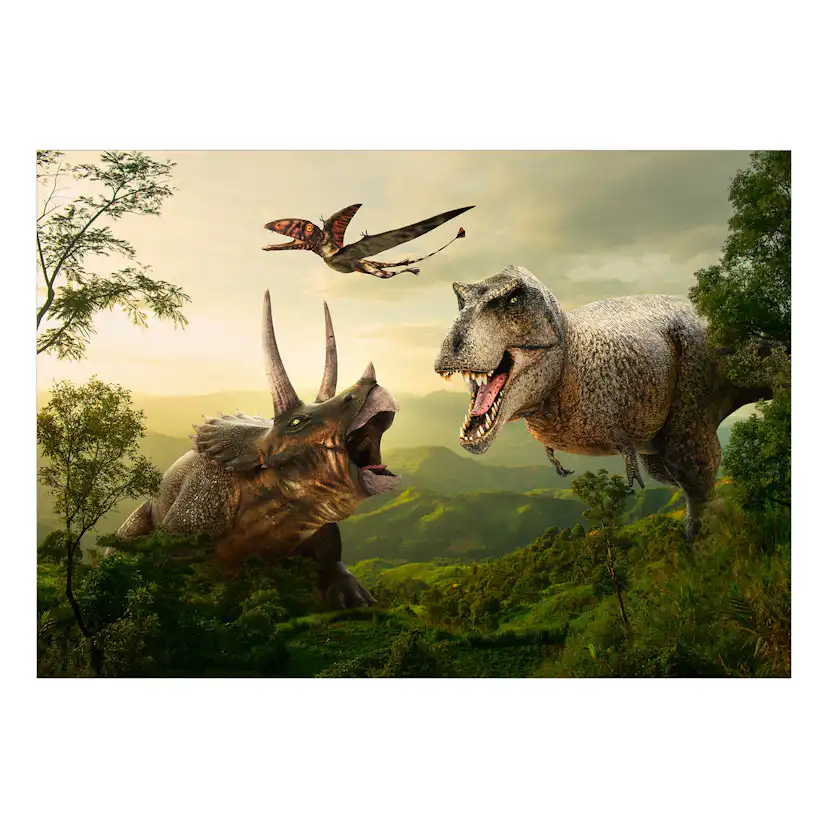 Fototapet Arkiio Självhäftande Dinosaur Square