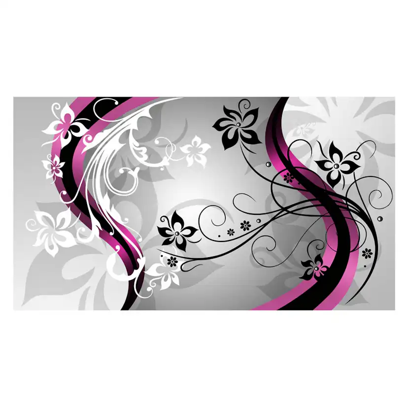 Fototapet Arkiio Självhäftande Art Flowers Pink 490x280 cm