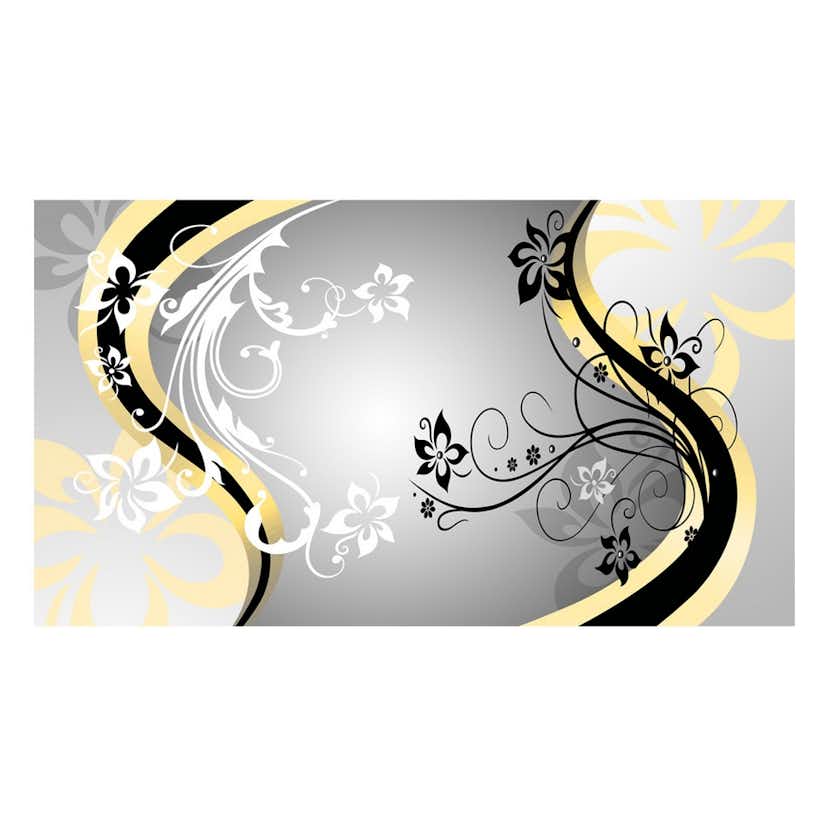 Fototapet Arkiio Självhäftande Art Flowers Yellow