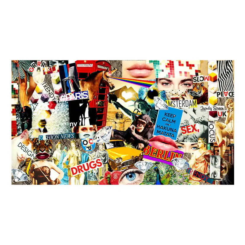 Fototapet XXL Arkiio Scraps of Modernity 500x280 cm