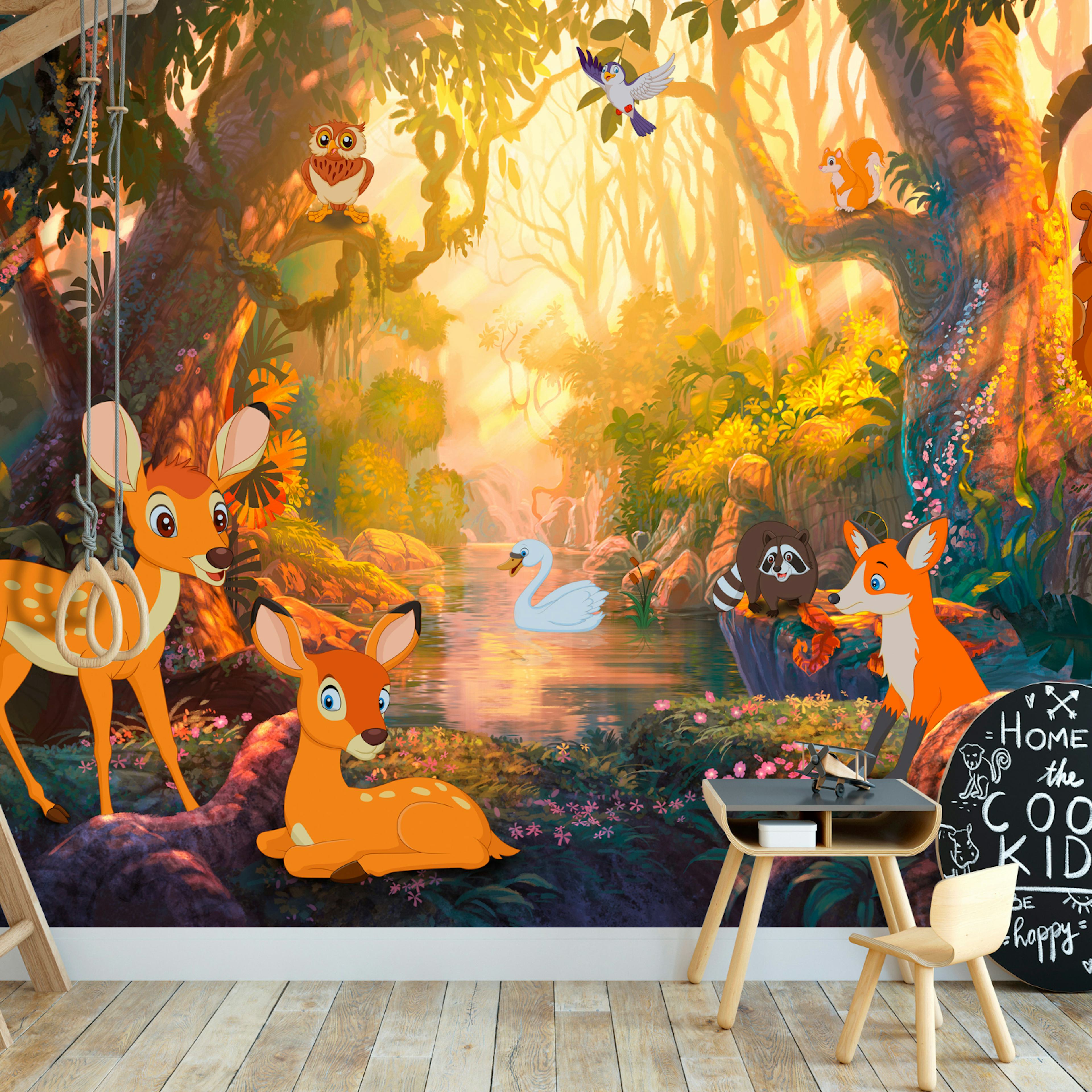 Fototapet Arkiio Animals In The Forest 450x315 cm
