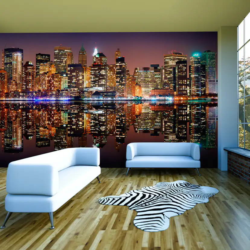 Fototapet XXL Arkiio Gold reflections NYC 550x270 cm