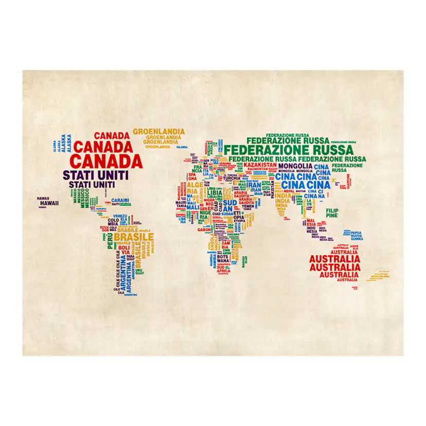 Fototapet Arkiio Karta Italiensk