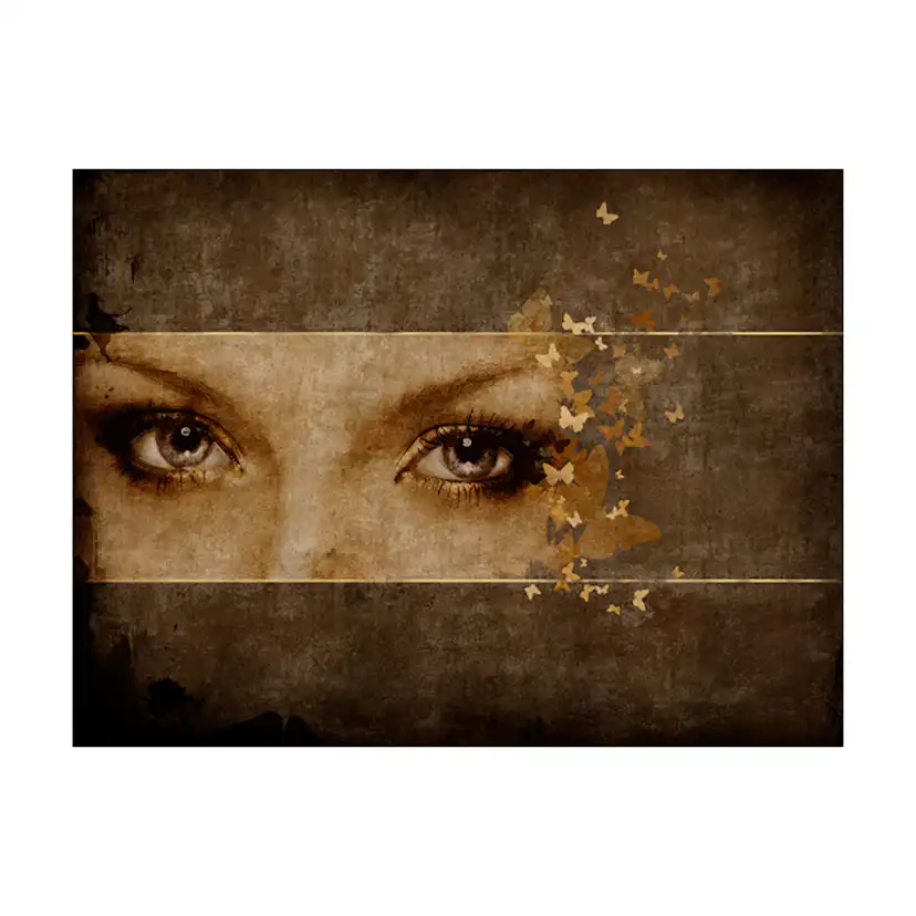 Fototapet Arkiio Kvinna Och Fjärilar