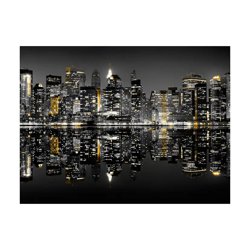 Fototapet Arkiio Guld Och Silver Nyc