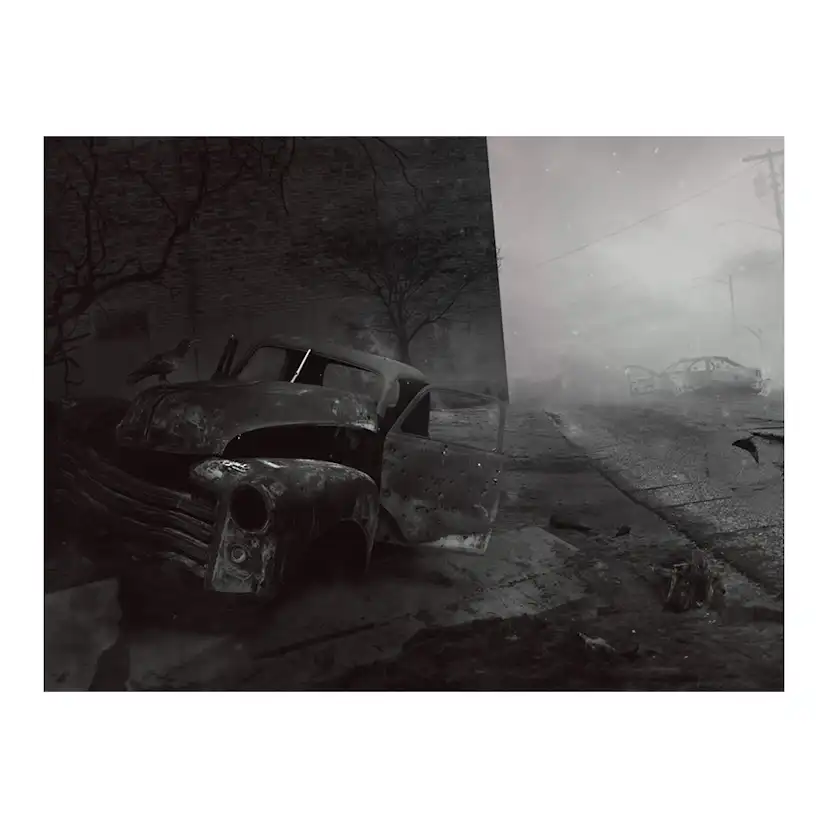 Fototapet Arkiio Staden Av Rädsla