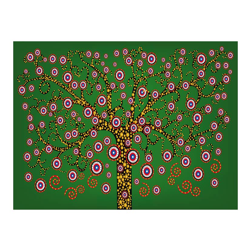 Fototapet Arkiio Abstrakt: Träd Grön