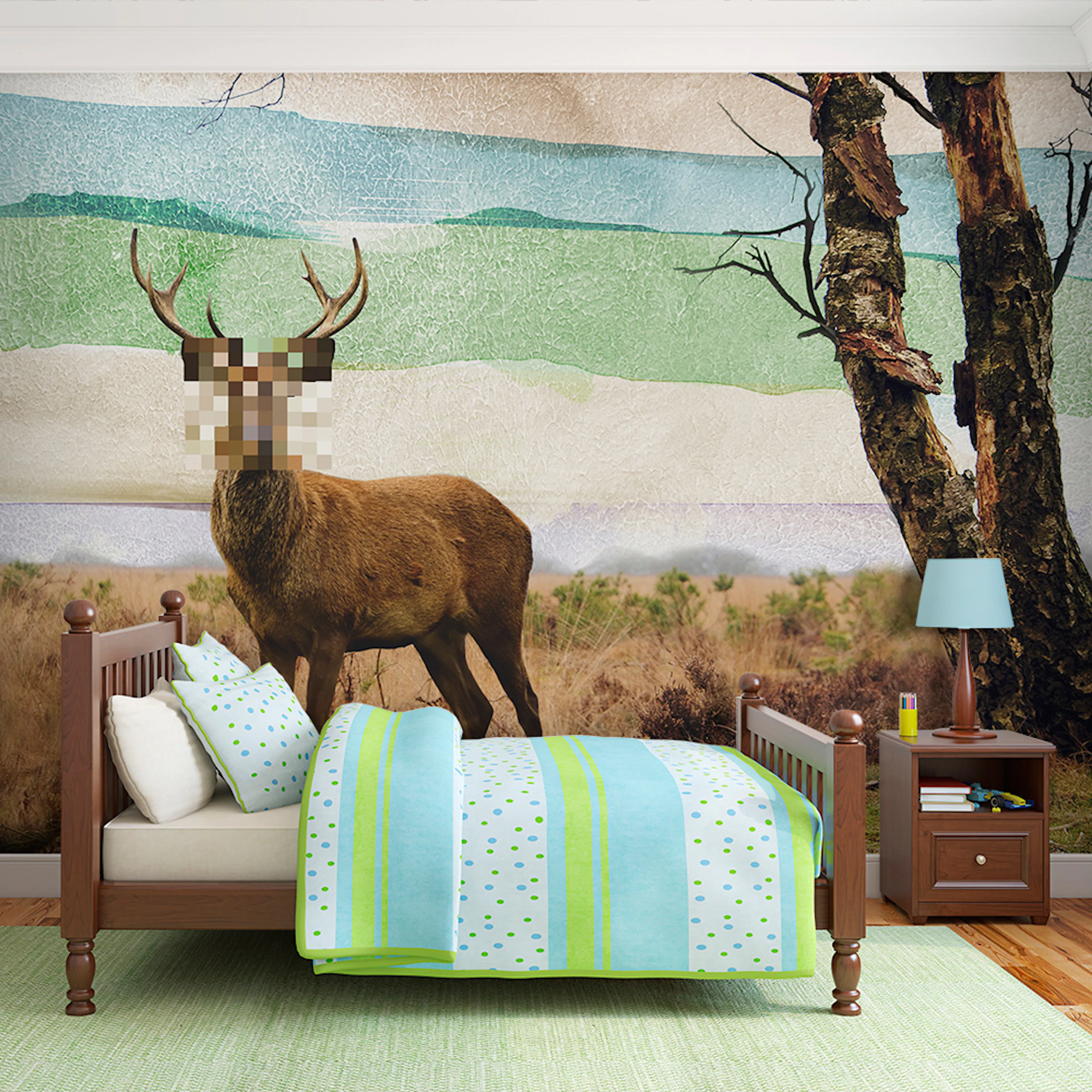 Fototapet Arkiio Skog Flykting