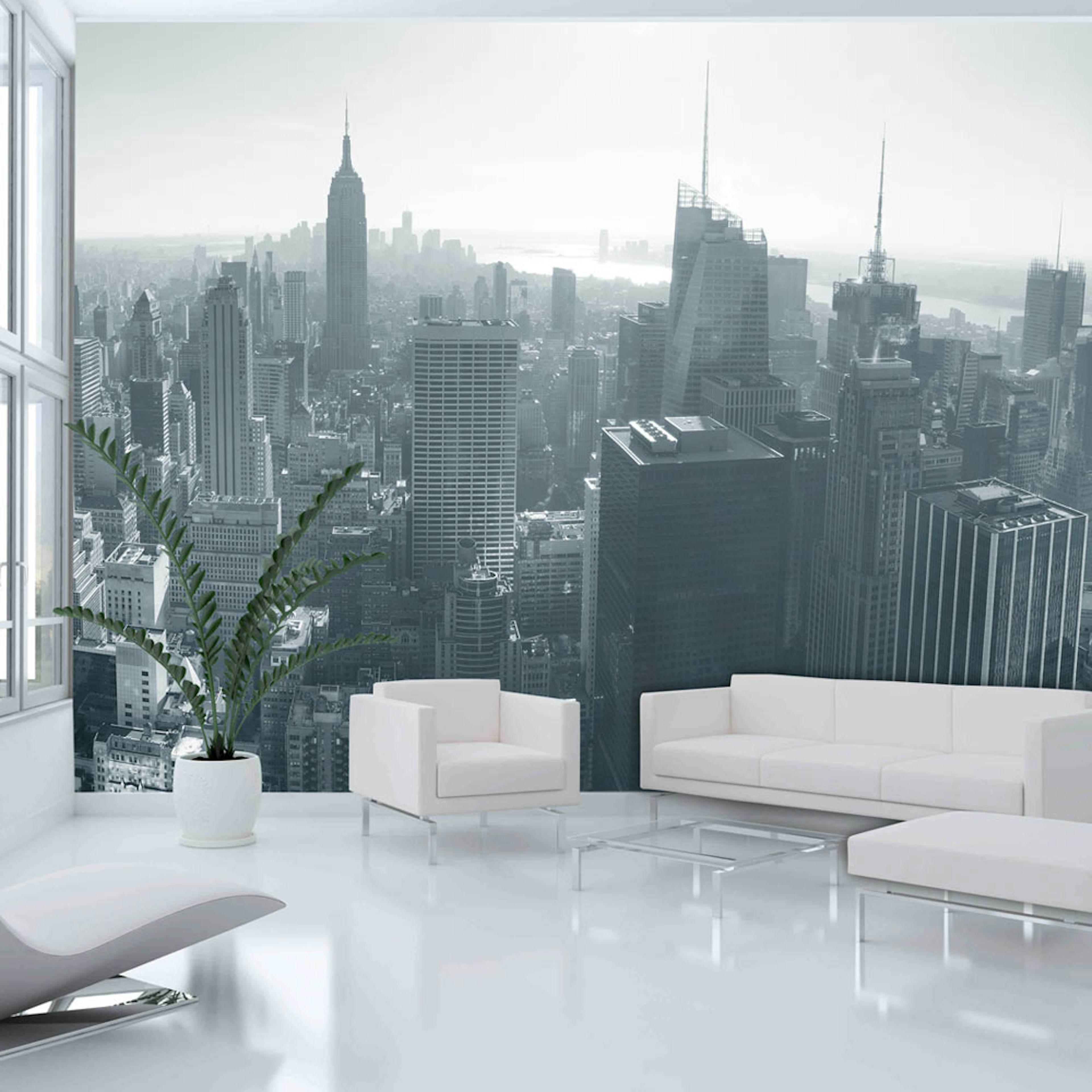 Fototapet Arkiio New Yorks Skyline Svart Och Vitt