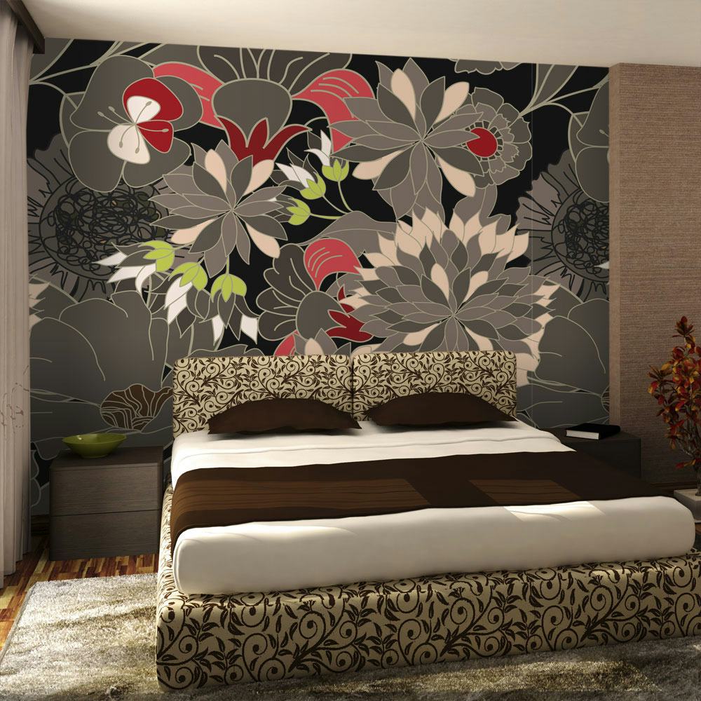 Fototapet Arkiio Floral Design Gray