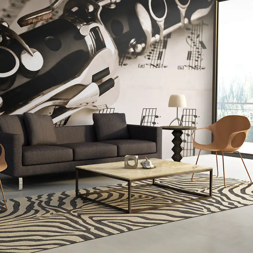 Fototapet Arkiio Clarinet And Music Notes