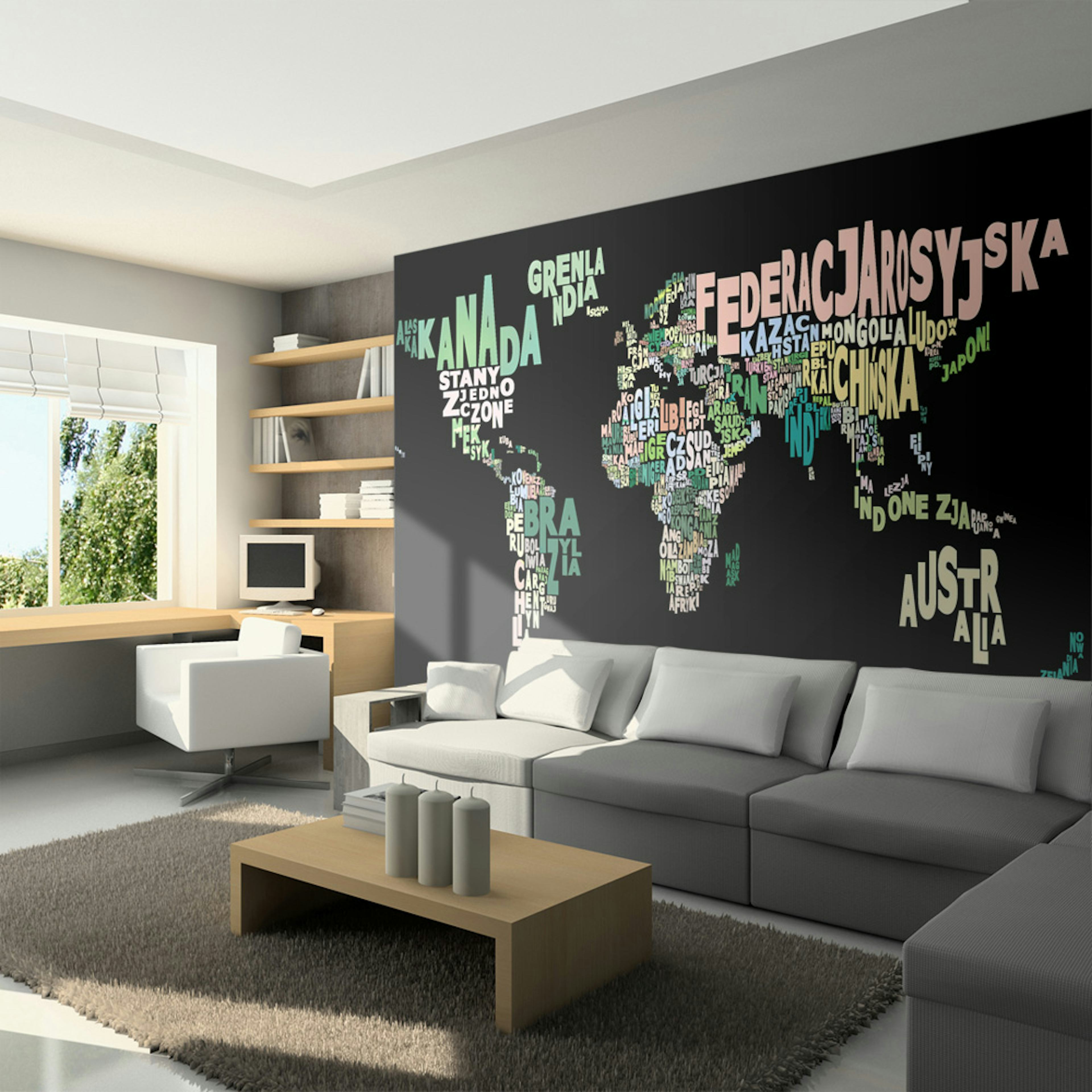 Fototapet Arkiio Geography In Polish