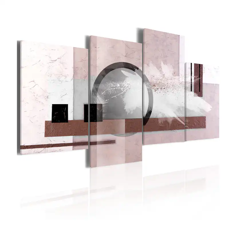 Tavla Arkiio Abstraktion Med En Pärla 80x45