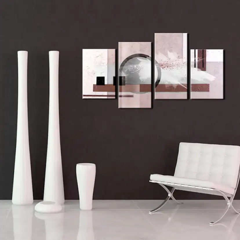 Tavla Arkiio Abstraktion Med En Pärla 80x45