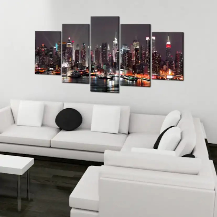 Tavla Arkiio Manhattan På Natten 200x100