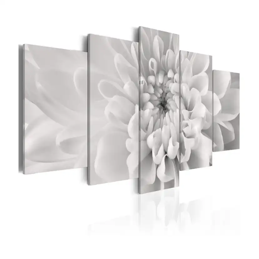 Tavla Arkiio Dahlia Flower In Grey Shades