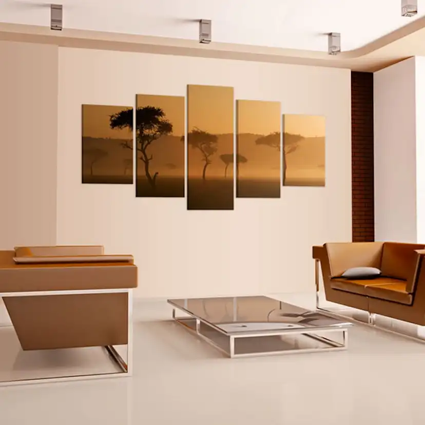 Tavla Arkiio Fog Over A Savannah