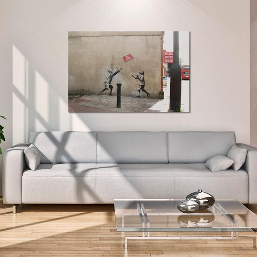 Tavla Arkiio No Ball Games Banksy 60x40