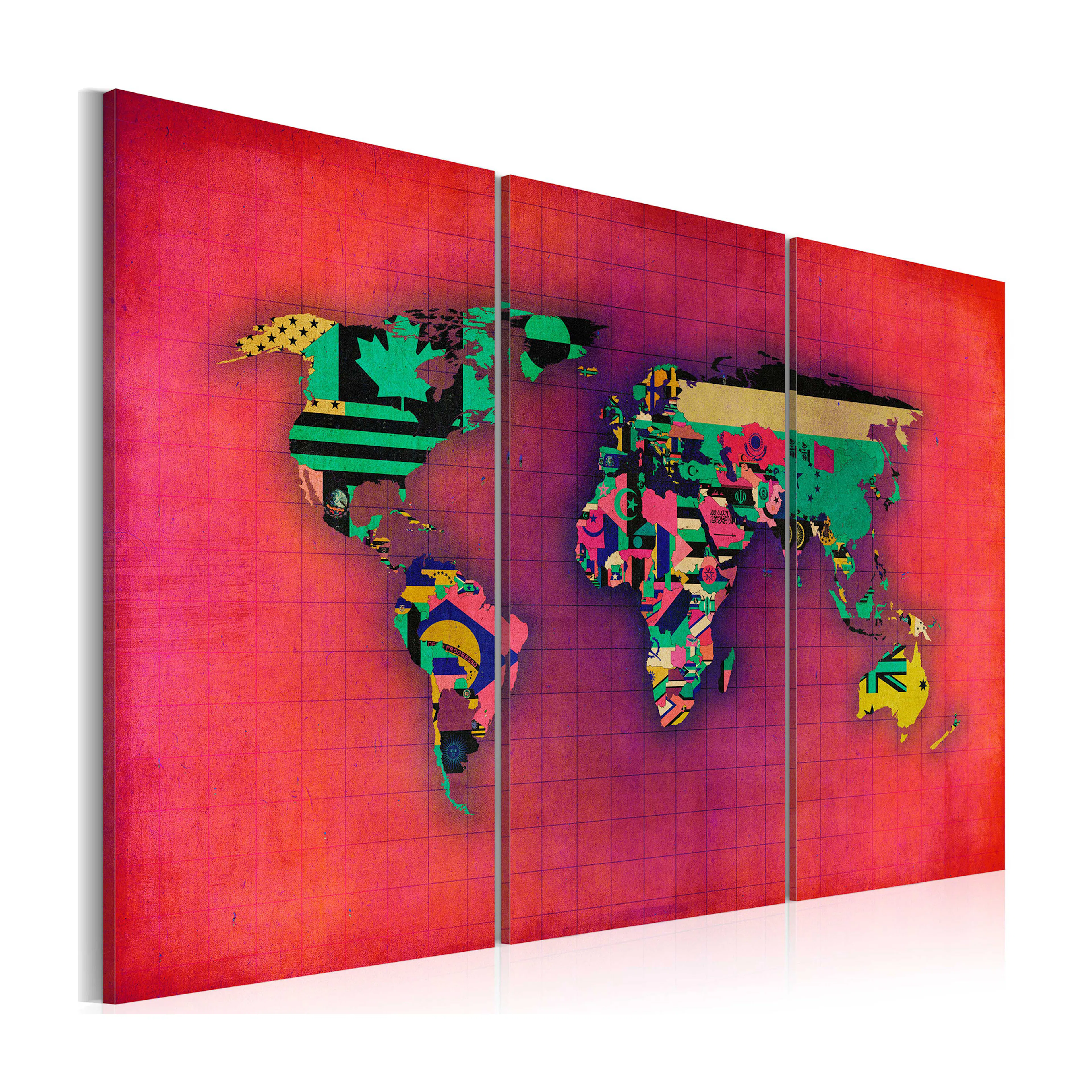 Tavla Arkiio Världen Är Min Triptych