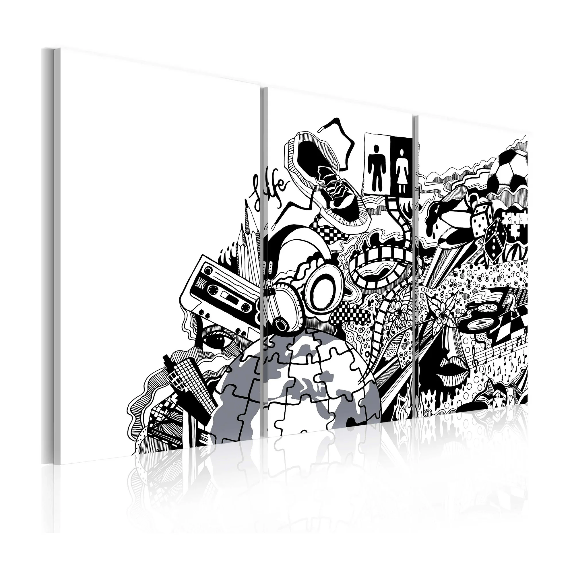 Tavla Arkiio Artistic Mess Triptych