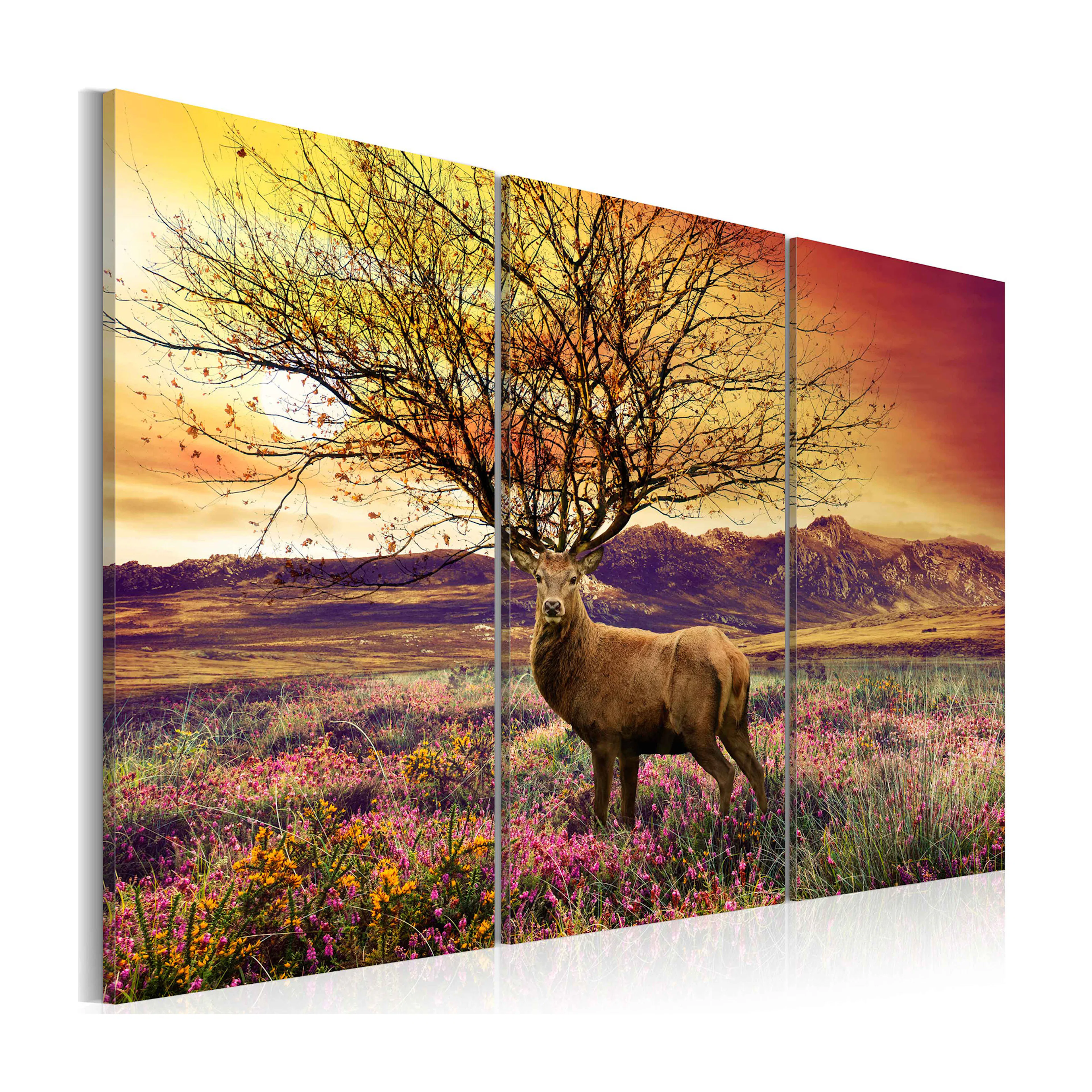 Tavla Arkiio Fancy Hjorthorn Triptych