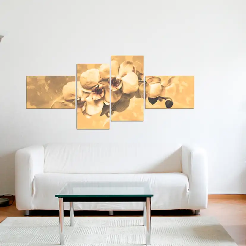 Tavla Arkiio Orkidéer I Sepia