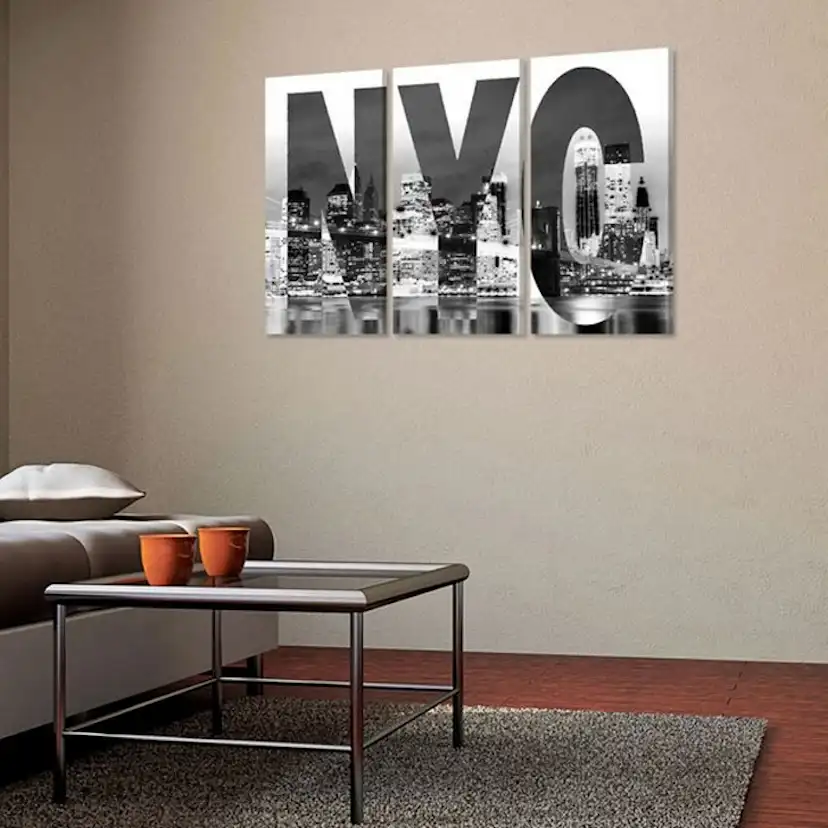 Tavla Arkiio New York Svart Och Vit