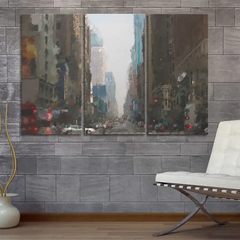 Tavla Arkiio Rainy City Behind The Glass