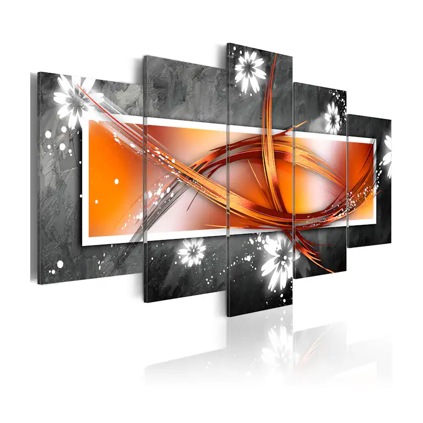 Tavla Arkiio Blommor Och Abstrakt