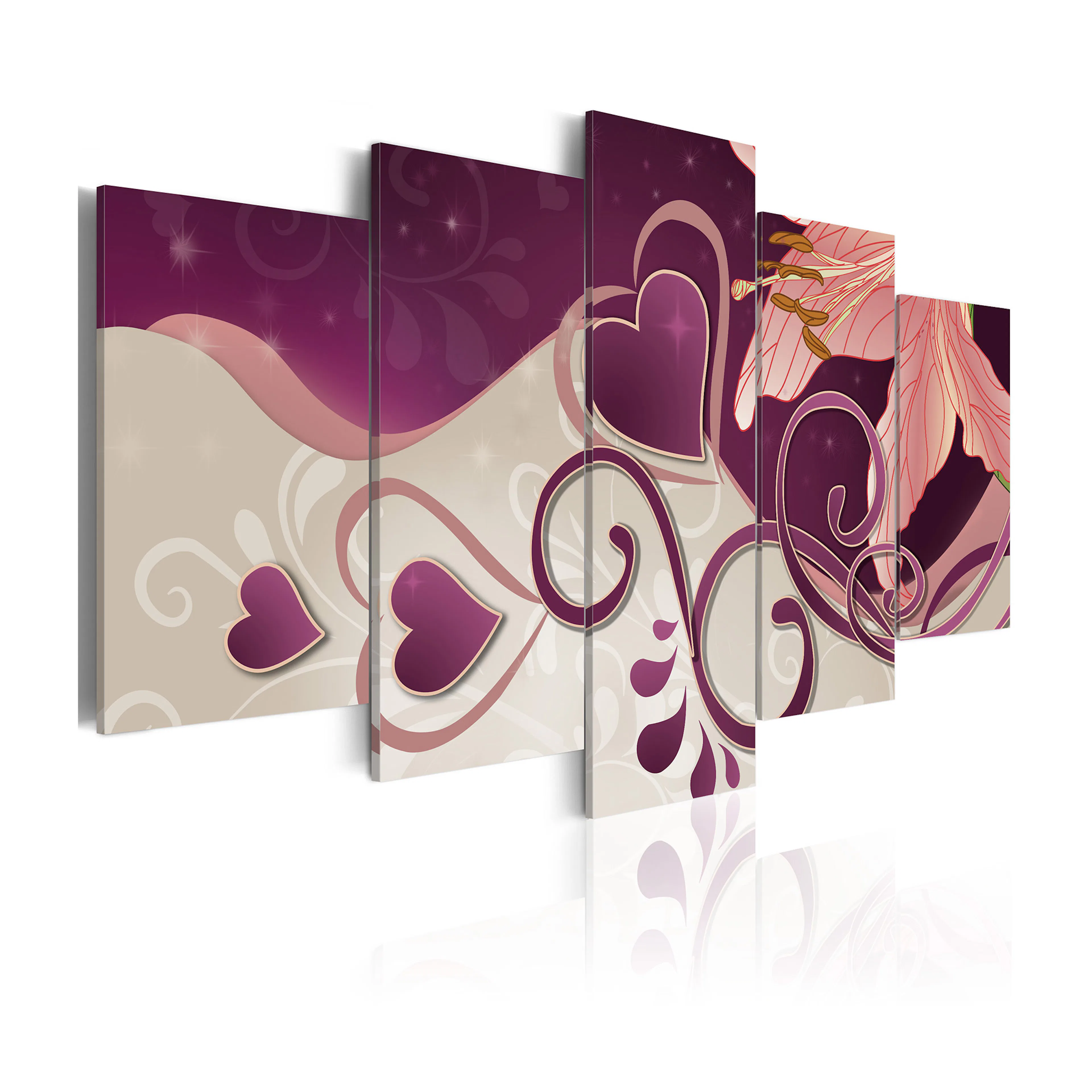 Tavla Arkiio Hjärtan Och Lilja