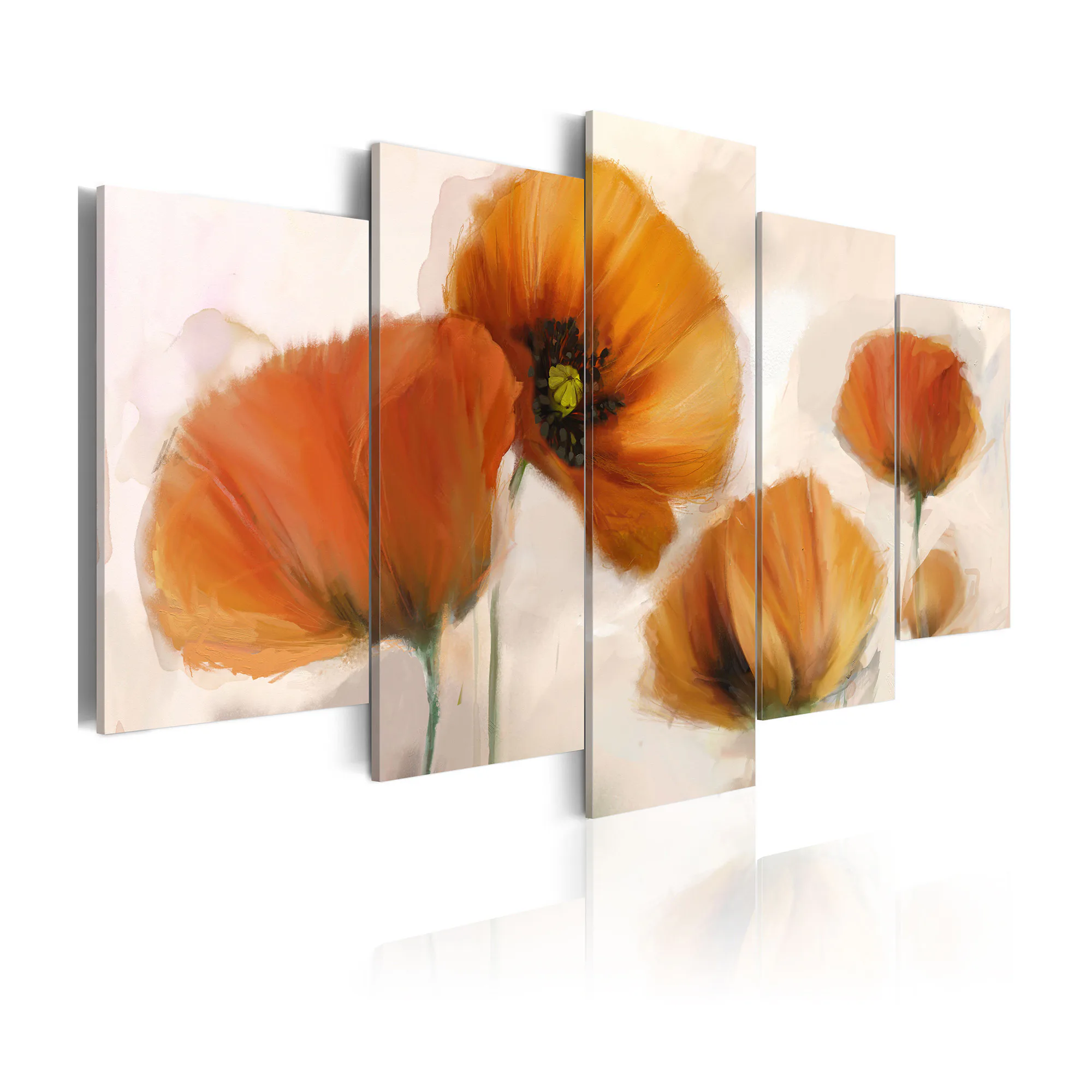 Tavla Arkiio Artistic Poppies 5 delar