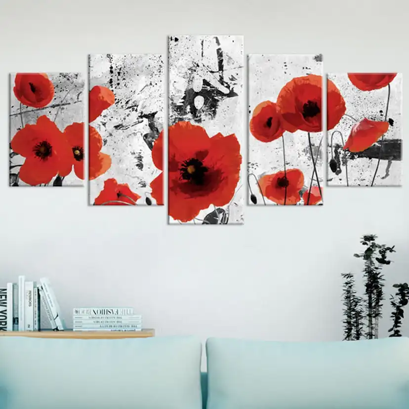 Tavla Arkiio Scarlet Flowers